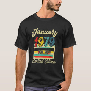 Camiseta Fita Cassete 43Rd Aniversário De Janeiro De 1979