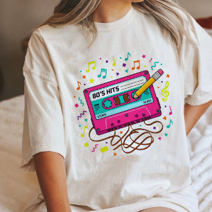 Camiseta Fita Cassete 80S Música Retro