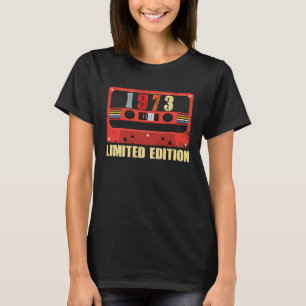 Camiseta Fita Cassete Antiga de 1973 Aniversário 50º aniver