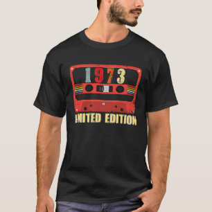 Camiseta Fita Cassete Antiga de 1973 Aniversário 50º aniver