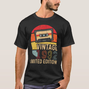 Camiseta Fita Cassete de aniversário de 40 anos Vintage 198