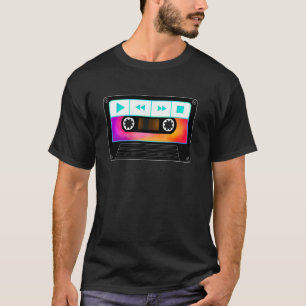 Camiseta Fita Cassete de Música Clássica dos Anos 80