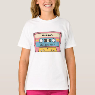 Camiseta Fita Cassete de Músicas de Amor Personalizadas – N