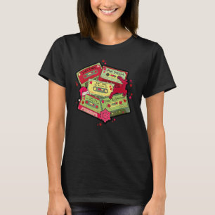 Camiseta Fita Cassete dos Anos 80 Canção de Natal Retro Vin