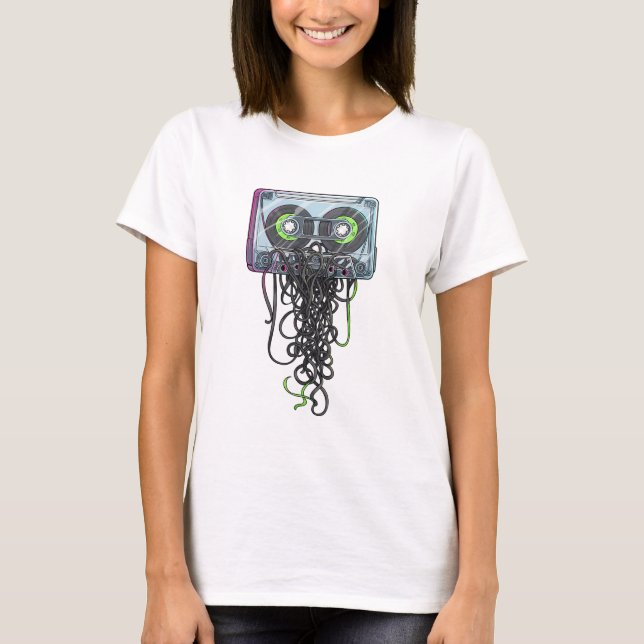Camiseta Fita Cassete Memórias Emaranhadas (Frente)