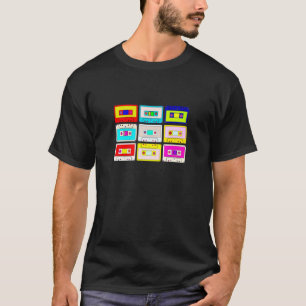 Camiseta Fita Cassete para Figuras 5 Voltage Retro 80s 90s