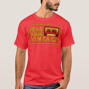 Camiseta Fita Cassete Peça Única Vintage Retro 1945