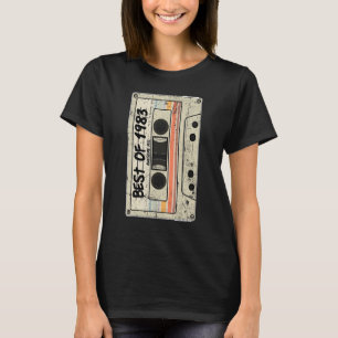 Camiseta Fita Cassete Retroativa Aniversário Nascer 1983 Me