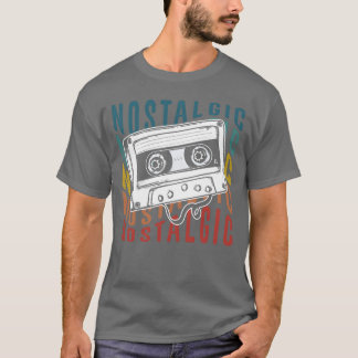 Camiseta Fita Cassete temática Rock Original retrô