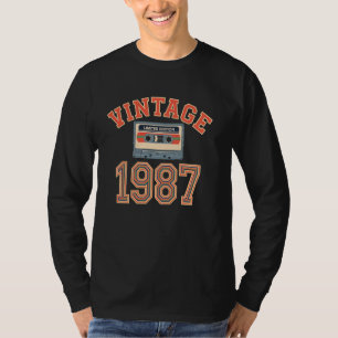 Camiseta Fita Cassete Vintage 1987 Presente de Aniversário