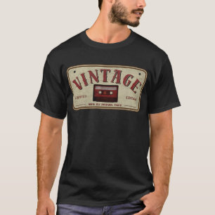 Camiseta Fita Cassete Vintage Edição Limitada Amante de Mús