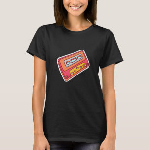 Camiseta Fita Cassette Music 70s e Vintage de 90