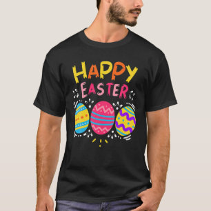 Camiseta Fita Colorida De Caça Ao Ovo No felz pascoa