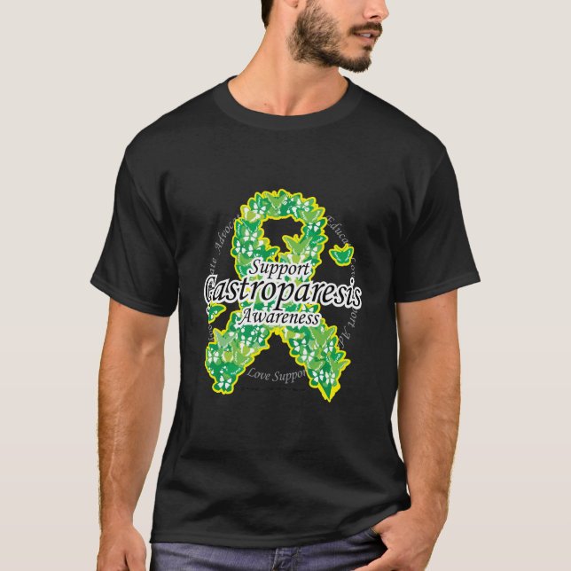 Camiseta Fita da borboleta de Gastroparesis (Frente)