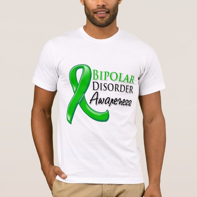 Camiseta Fita da consciência da doença bipolar (Frente)