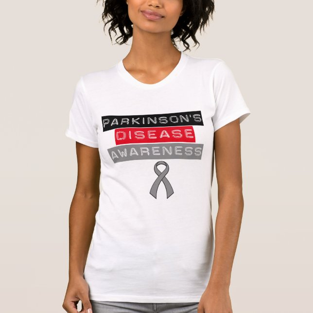 Camiseta Fita da consciência da doença de Parkinson (Frente)