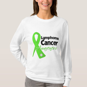 Camiseta Fita da consciência do cancer do linfoma
