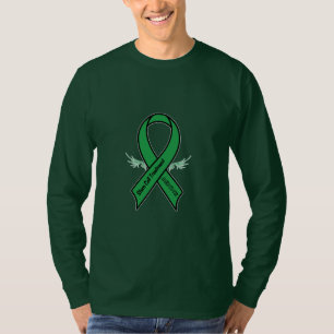Camiseta Fita da consciência do sobrevivente da célula