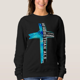 Camiseta Fita da Cruz Cristã de conscientização da ELA Fant