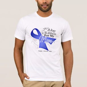 Camiseta Fita da pervinca da mamã - cancer de estômago