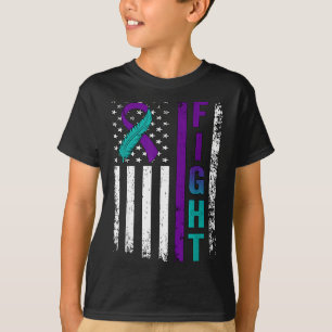 Camiseta Fita da Prevenção do Suicídio EUA Bandeira America