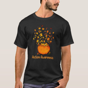 Camiseta Fita de Abóbora de Halloween Tu Conscientização do