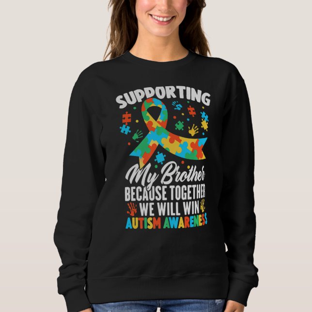 Camiseta Fita de Apoio à Consciência do Autismo Apoiando Me (Frente)