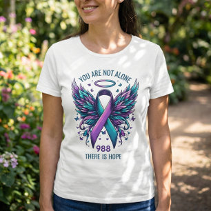 Camiseta Fita de Apoio à Prevenção de Suicídio 988 Você Imp