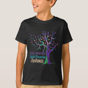 Camiseta Fita de Árvore Ainda Lutando Contra a Prevenção do