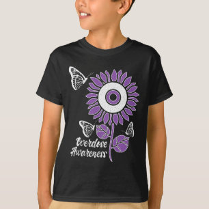 Camiseta Fita de Brisão Borboleta de Girassol Sobredosagem