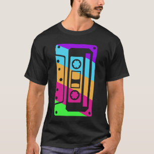 Camiseta Fita de cassete de anos 80 para retrato de 80s 90s