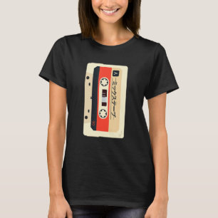 Camiseta Fita de Cassete de Música Japonesa da Retro Vintag