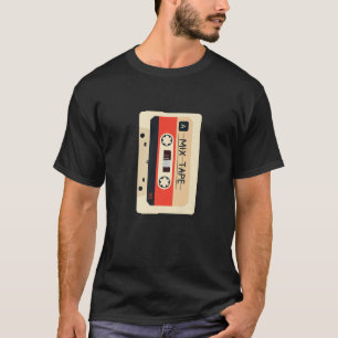 Camiseta Fita de Cassete de Música Mistura Retro Vintage 80