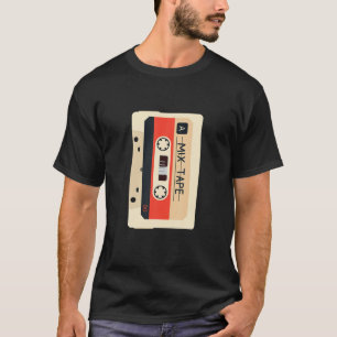 Camiseta Fita de Cassete de Música Mistura Retro Vintage 80