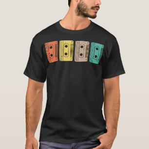 Camiseta Fita de Cassete Retro Antiga Escola 80s Música Lov