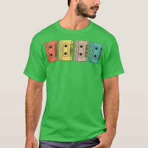 Camiseta Fita de Cassete Retro Antiga Escola 80s Música Lov