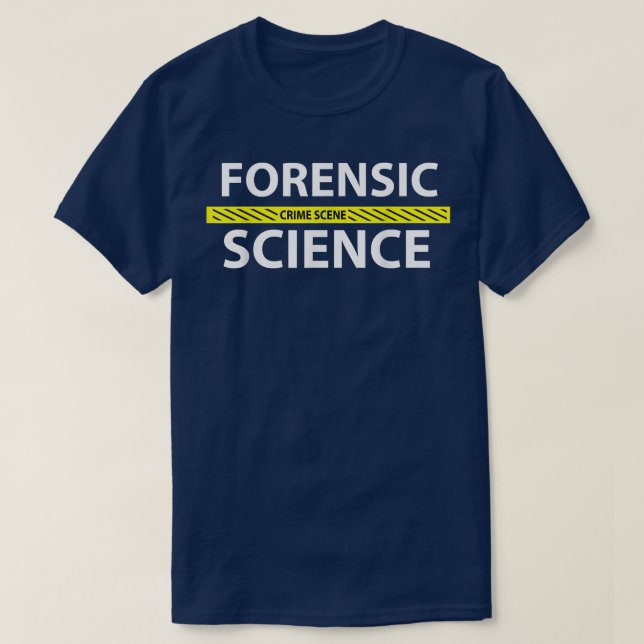 Camiseta Fita de Cena Forense de Criminalidade Científica (Frente do Design)