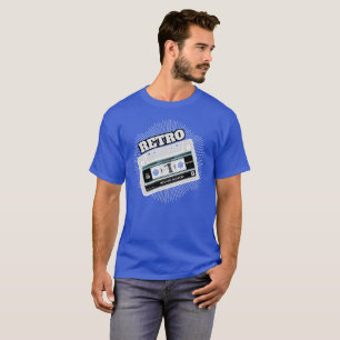 Camiseta Fita de Combinação de Cassetes Retroativa