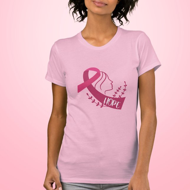 Camiseta Fita de Consciência do Cancer da Mama (Criador carregado)