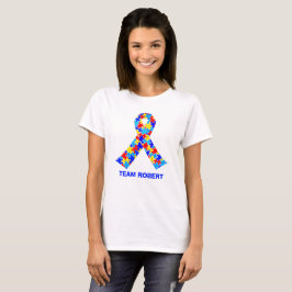 Camiseta Fita de Consciência sobre Autismo Personalizado Ca