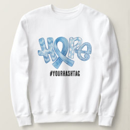 Camiseta Fita de Conscientização da Esperança Hashtag Perso