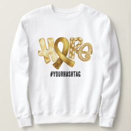 Camiseta Fita de Conscientização da Esperança Hashtag Perso