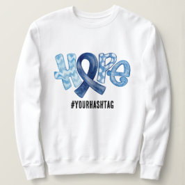 Camiseta Fita de Conscientização da Esperança Hashtag Perso