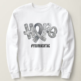 Camiseta Fita de Conscientização da Esperança Hashtag Perso