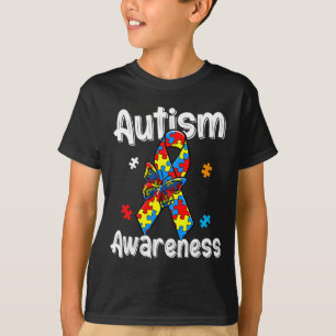 Camiseta fita de conscientização do autismo peças de quebra