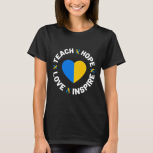 Camiseta Fita de conscientização do Dia Mundial da Síndrome