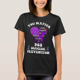Camiseta Fita de Conscientização sobre Prevenção ao Suicídi