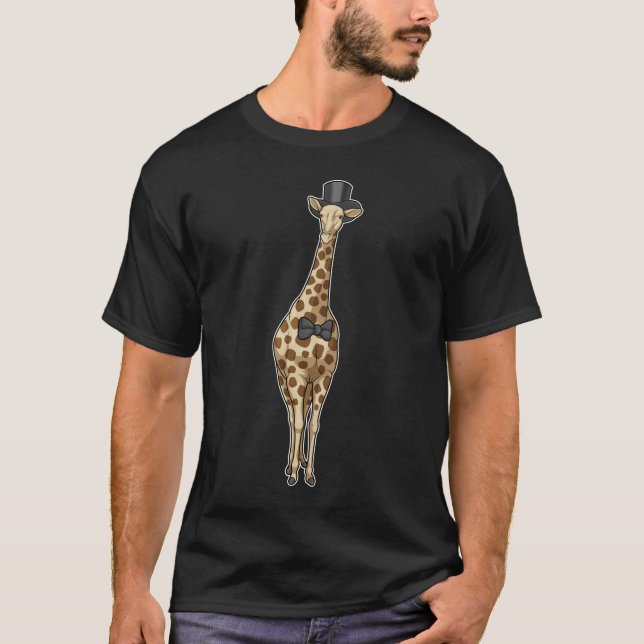 Camiseta Fita de Embelezamento de Girafa Casamento (Frente)