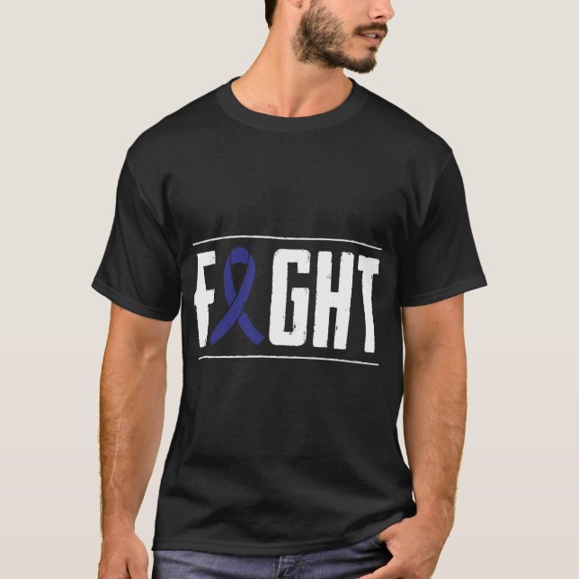 Camiseta Fita de Luta contra o Cancer de Consciência do Can (Frente)