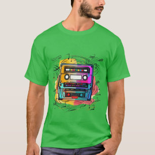 Camiseta Fita de música retrô old school anos 90 presente m
